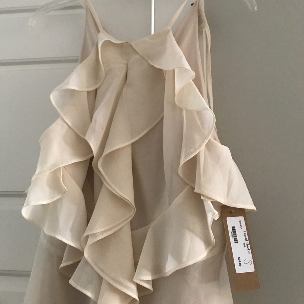 Off White Summer Ruffle Dress - Picture 2 of 6